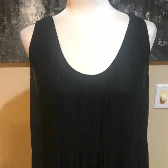 Falls Creek Ruffled Tank Top Flouncy Sheer Summer Dress -Size 1X - Picture 5 of 8